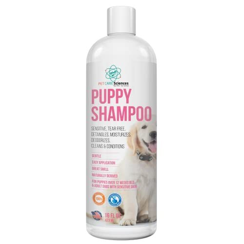 16 fl oz Tearless Puppy Shampoo and Conditioner - Anti Itch Dog Shampoo Sensi...
