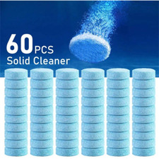 60PCS SCREEN WASH TABLETS WINDSCREEN WASHER FLUID SCREENWASH WIPER CAR TAB GLASS