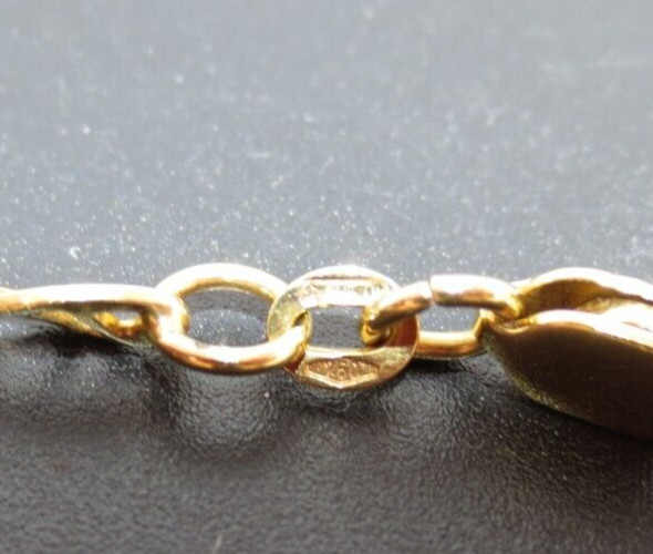 .750 18K YG GUCCI LINK CHAIN 17" LONG 3.90 MM WIDE  9.35 grams (AI-1909) image 2