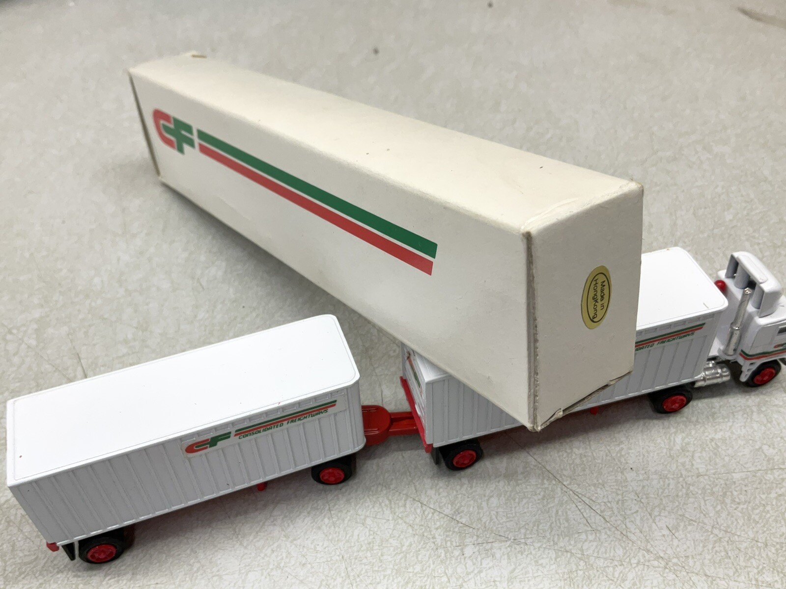 NOS Box Vintage CF Tonkin Consolidated Freightway Semi Truck Diecast Trailer COE