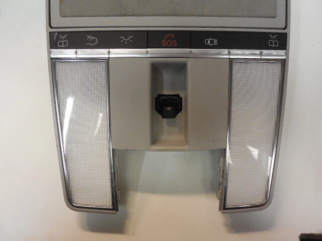 07-13 Mercedes Benz W221 S550 CL550 Overhead Console Dome Light Gray 2168705726 - Image 3 of 4