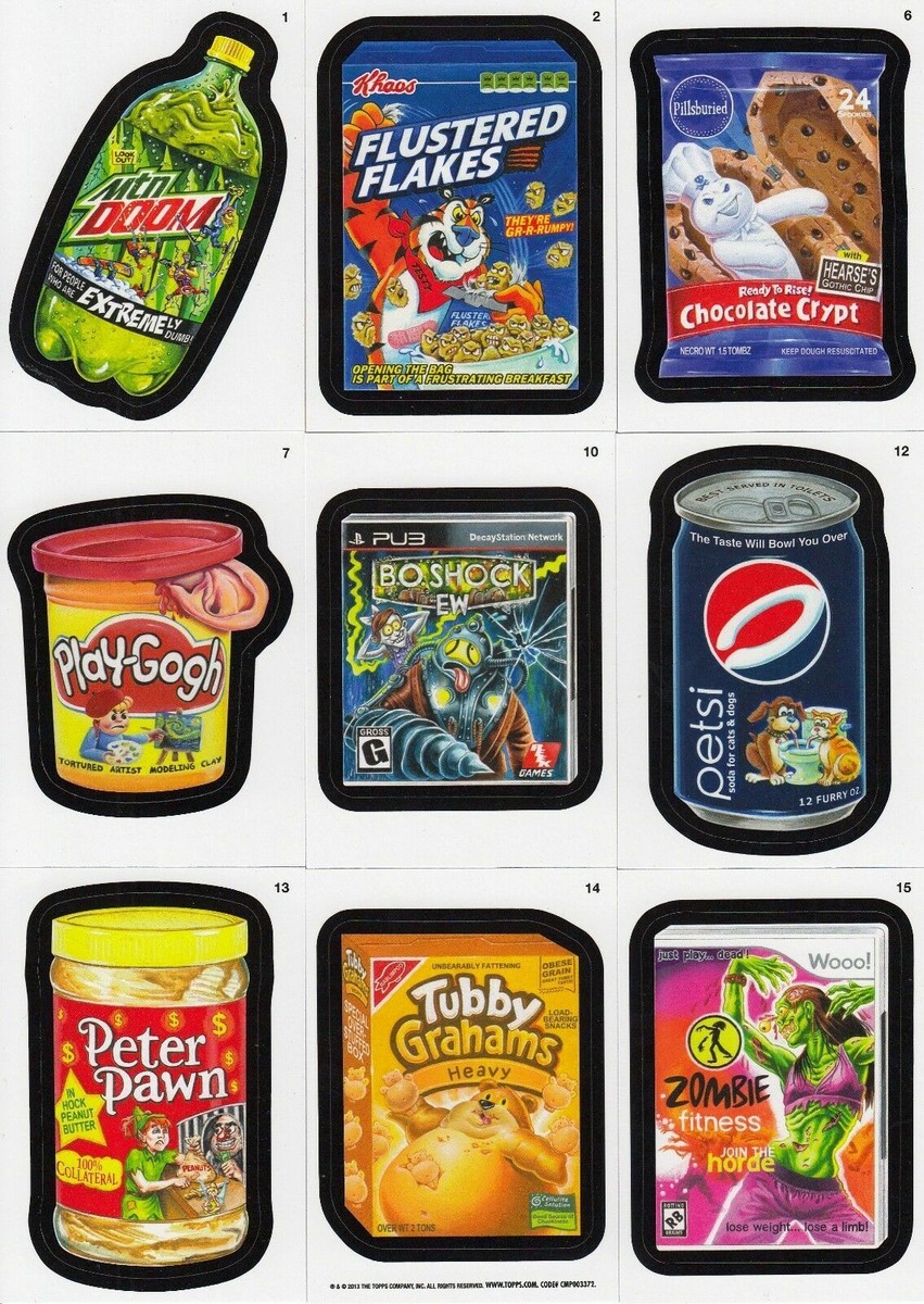 WACKY PACKAGES ALL NEW SERIES 10 (ANS10) COMPLETE SET (55) WITH