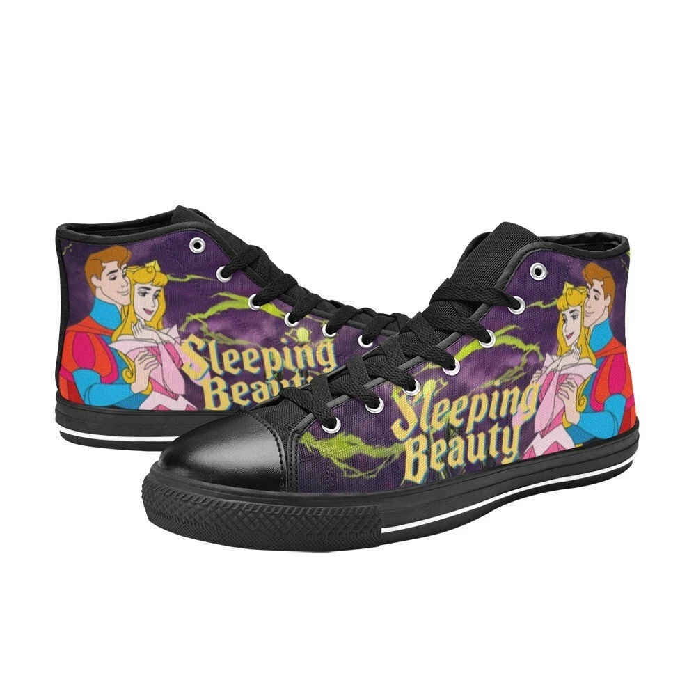Sleeping Beauty High Top Shoes Sneakers