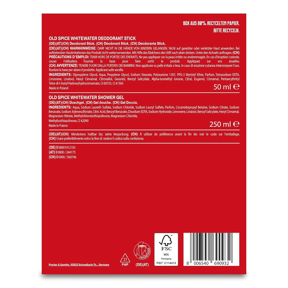 Old Spice Geschenkset Astronaut Box White Water Deo-Stick+Duschgel - Bild 2 von 4