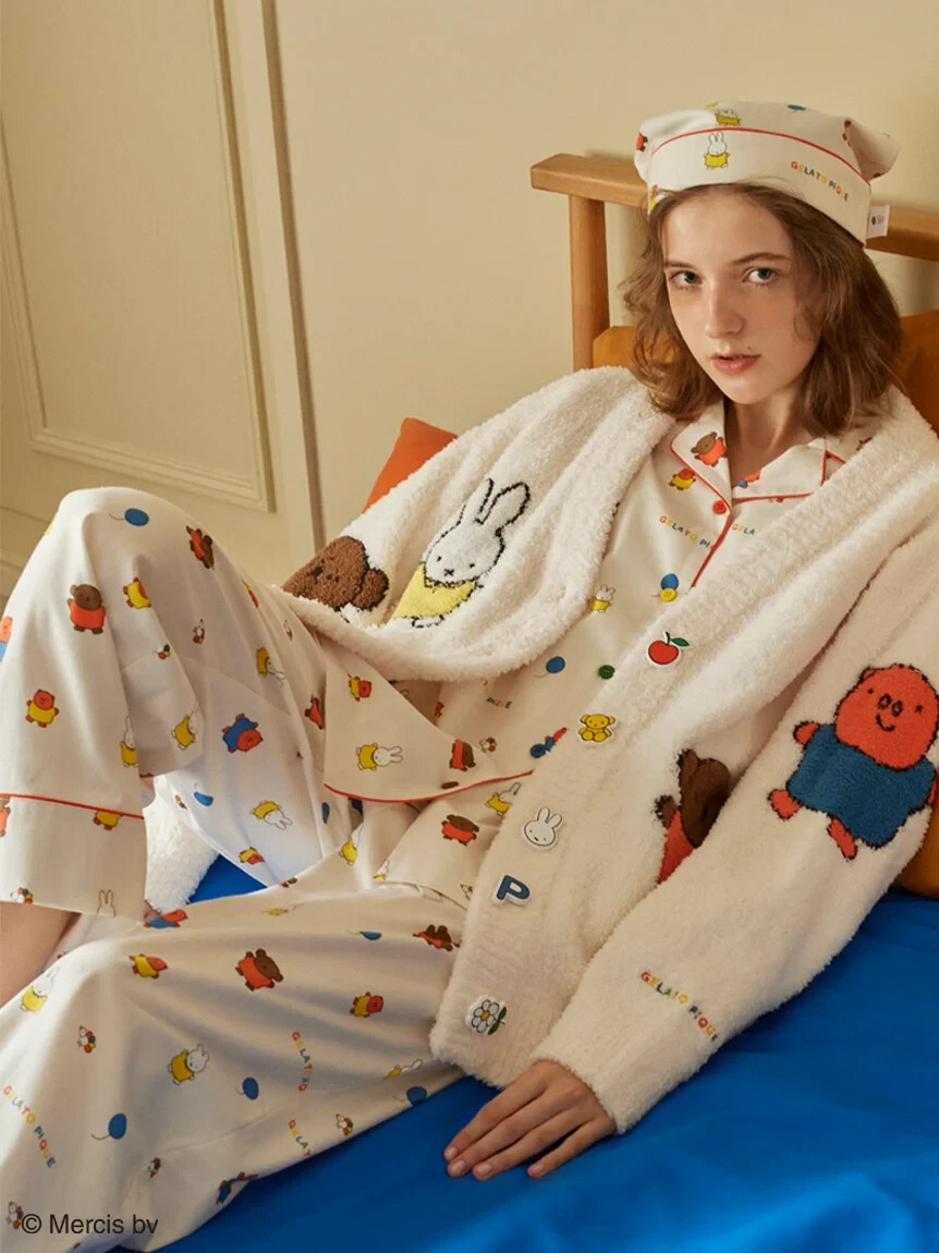 GELATO PIQUE Dick Bruna Miffy Nell Shirts Roomwear Pajama Size F