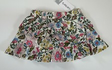 Carter's Baby Girls Floral Ruffle Pull On Elastic Waist Skirt, Multi, 9 M, NWT