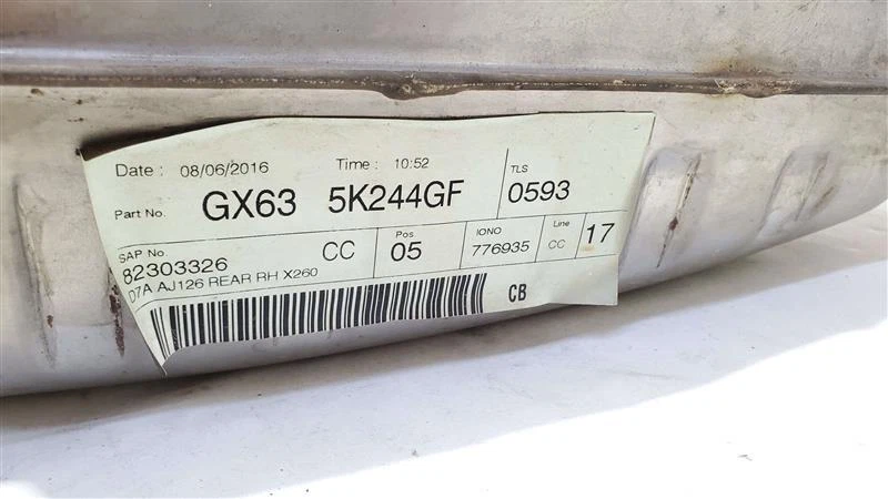 Par de silenciadores 3,0 L gasolina PN GX635k243gf OEM 2017 Jaguar XF Foto 2 de 4