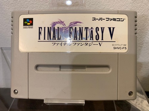 (Stock) Nintendo Super Famicom Final Fantasy V FF 5 Japan SFC SNES box - Picture 3 of 4