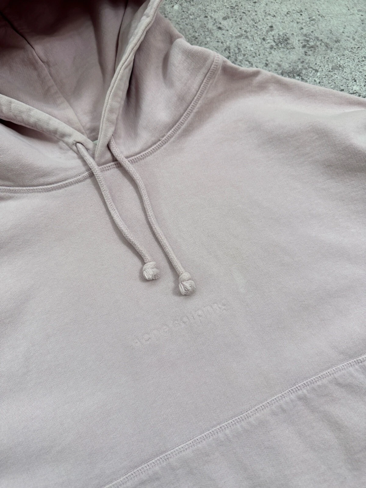 Felpa con cappuccio da donna rosa Acne Studios Joghy Emboss taglia: S