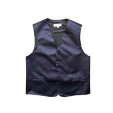 New Boy's Formal tuxedo vest waistcoat Navy Blue US Size 2-14 wedding party