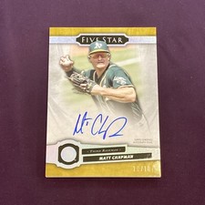 2021 Topps Five Star | Matt Chapman | Gold Auto /10 SSP | Athletics/A’s Mint