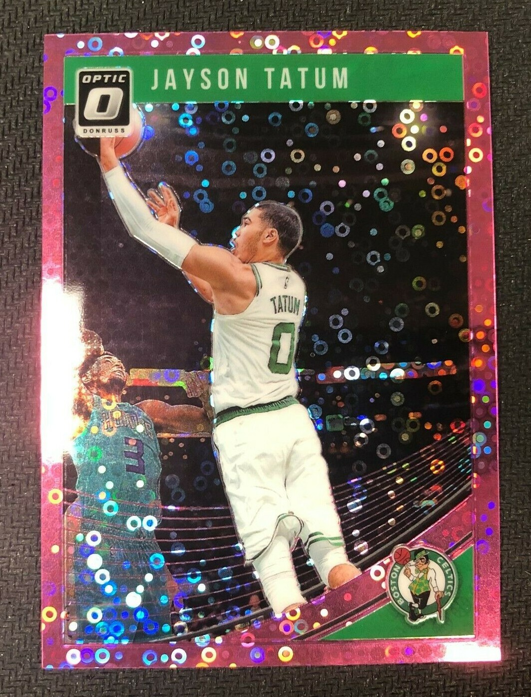 Jayson Tatum 2018-19 Panini Donruss Optic #76 Fast Break Pink #14/20