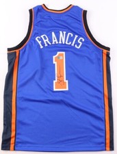 Steve Francis Signed New York Knicks Jersey (Beckett) 3xAll Star Point Guard