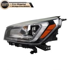 Silscvtt Left Side Headlight Fit For 2013-16 GMC Acadia Halogen Projector W/LED