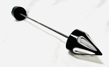 HAYABUSA BLACK CONTRAST CUT STRAIGHT SPIKES REAR AXLE CAPS 22-24 SUZUKI HAYABUSA