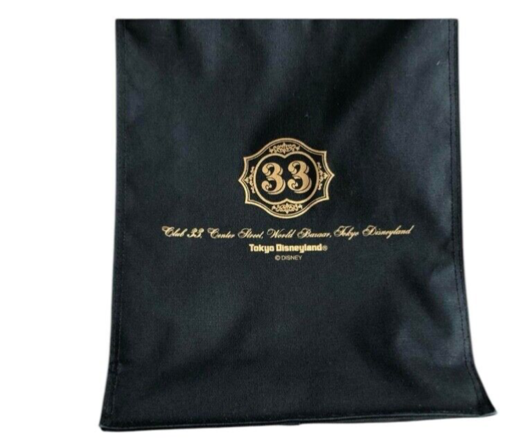 Club 33 Tokyo Disney Land Member Exclusive Limited Tote Bag Black