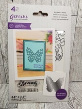 CSD3 Crafters Companion Gemini Butterfly Wishes stamp and die set new