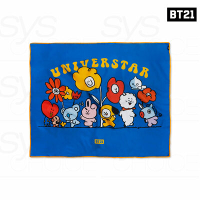 BTS BT21 Official Authentic Goods Picnic Mat Flower Ver 56 x 46in