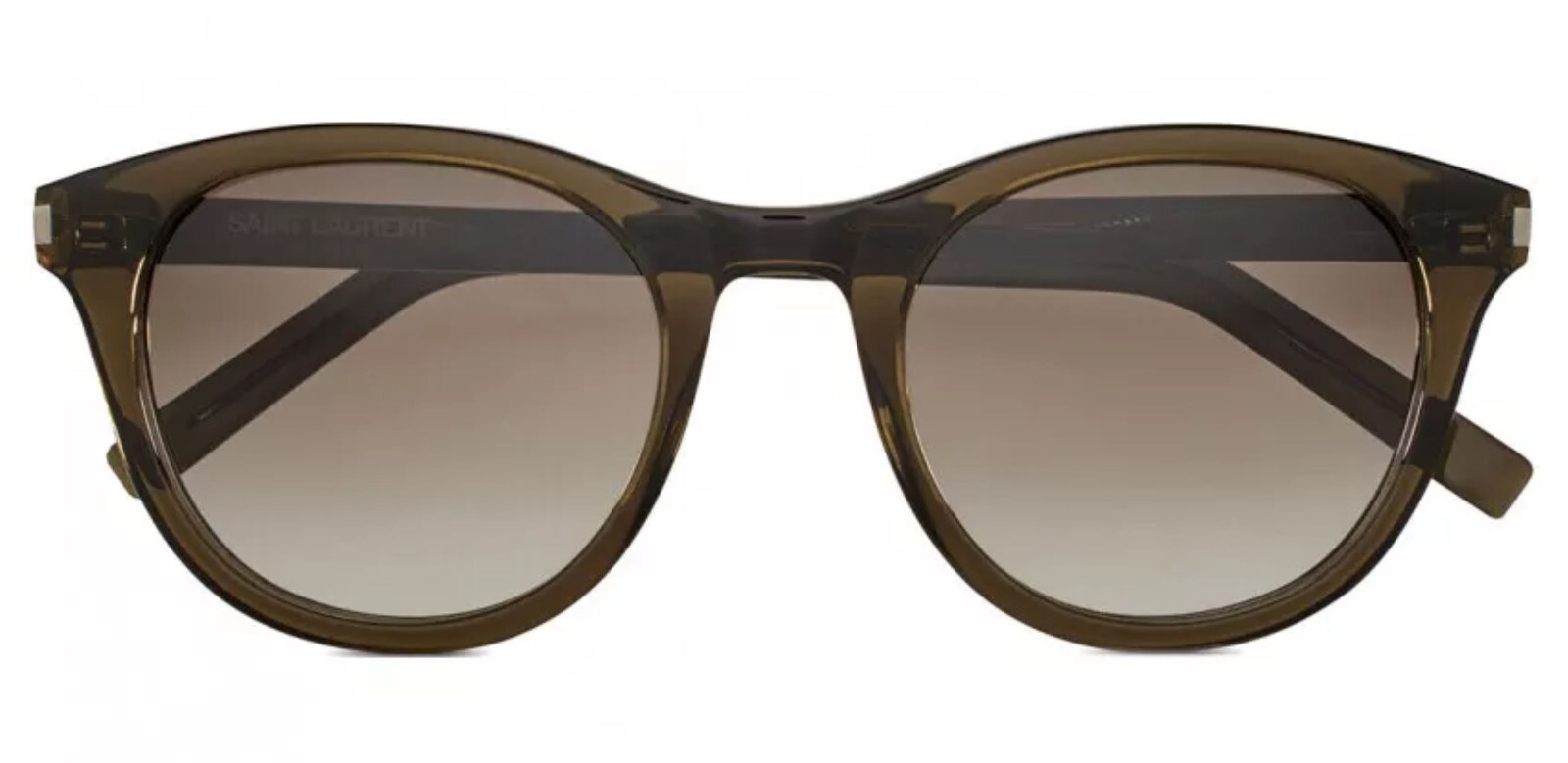 Occhiali da sole SAINT LAURENT SL401 007 53mm verde traslucido nuovi Italia unisex
