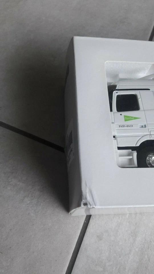 ELIGOR SURBER CAMION MERCEDES ACTROS MP2 SEMI REMORQUE FRAPPA TPS PLEIN SUD 1/43 - Photo 3/4