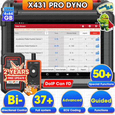 2025 Launch X431 PRO DYNO PROS V X431 V Key Coding Car Diagnostic Scanner TPMS