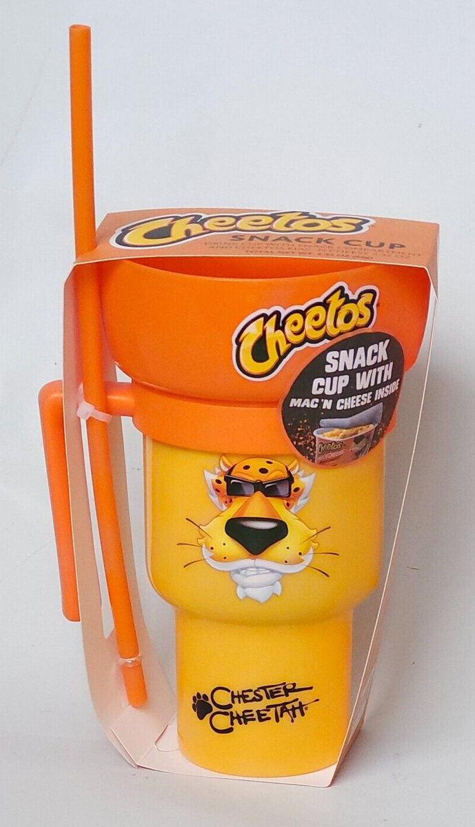 CHEETOS Drink Cup Snack Bowl & Straw Chester Cheetah RARE NEW Gag