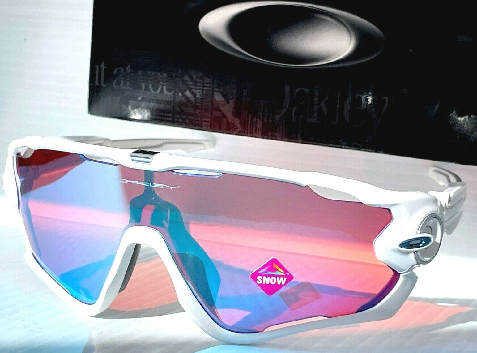 Jawbreaker™ Prizm™ Snow Collection Prizm Snow Sapphire Lenses, Polished  White Frame Sunglasses