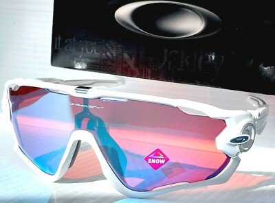 NEW Oakley JAWBREAKER White Shield PRIZM Snow Sapphire Iridium