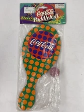 Coca Cola Paddle Ball Toy Retro 90s Game Vintage Coke Soda 1997 NEW SEALED