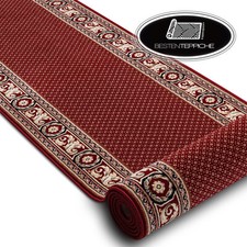 Originale 100% Wolle Läufer NAIN Modern Ornament  rotwein, beige beste Qualität