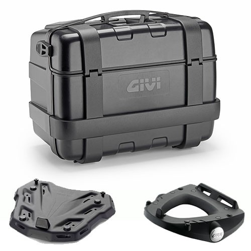 Givi TRK46BB Bauletto 46LT Schwarz + Piastra Honda NC 750 X 2024-2026-image