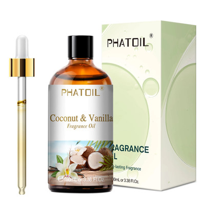 100 ml Duftöl Kokos & Vanille Kaugummi Meeresbrise weißer Moschus Aroma Fra