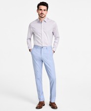 Michael Kors Mens Classic fit Dress Pants 38 / 34 Light Blue Solid