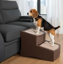 Pet Gear Easy Step II Stairs, 2 for Cats/Dogs up to 150 Coffee Bean