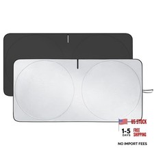Car Windshield Sun Shade Easy to Install, Double Layer Design, Blocks 99 Large
