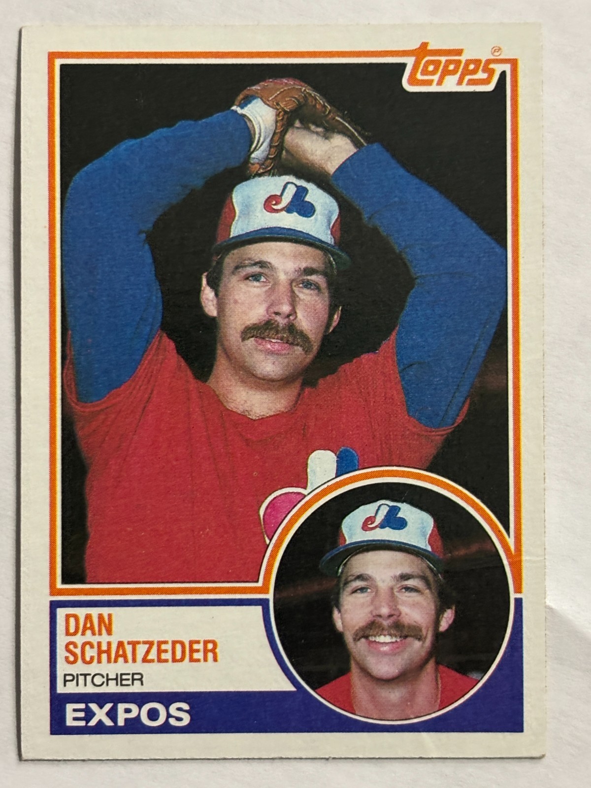 1983 Topps #189 Dan Schatzeder Montreal Expos