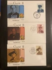 GB 1974 Sir Winston Churchill - 3 Fleetwood FDC's all w/ different SHS