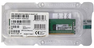 HPE 16GB 2Rx8 DDR4-2666 ECC Registered Server DIMM 835955-B21 840756-091