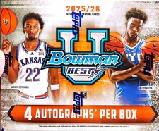 #001 - 2025-26 Bowman University Best Basketball - Hobby Box 4 autos per box