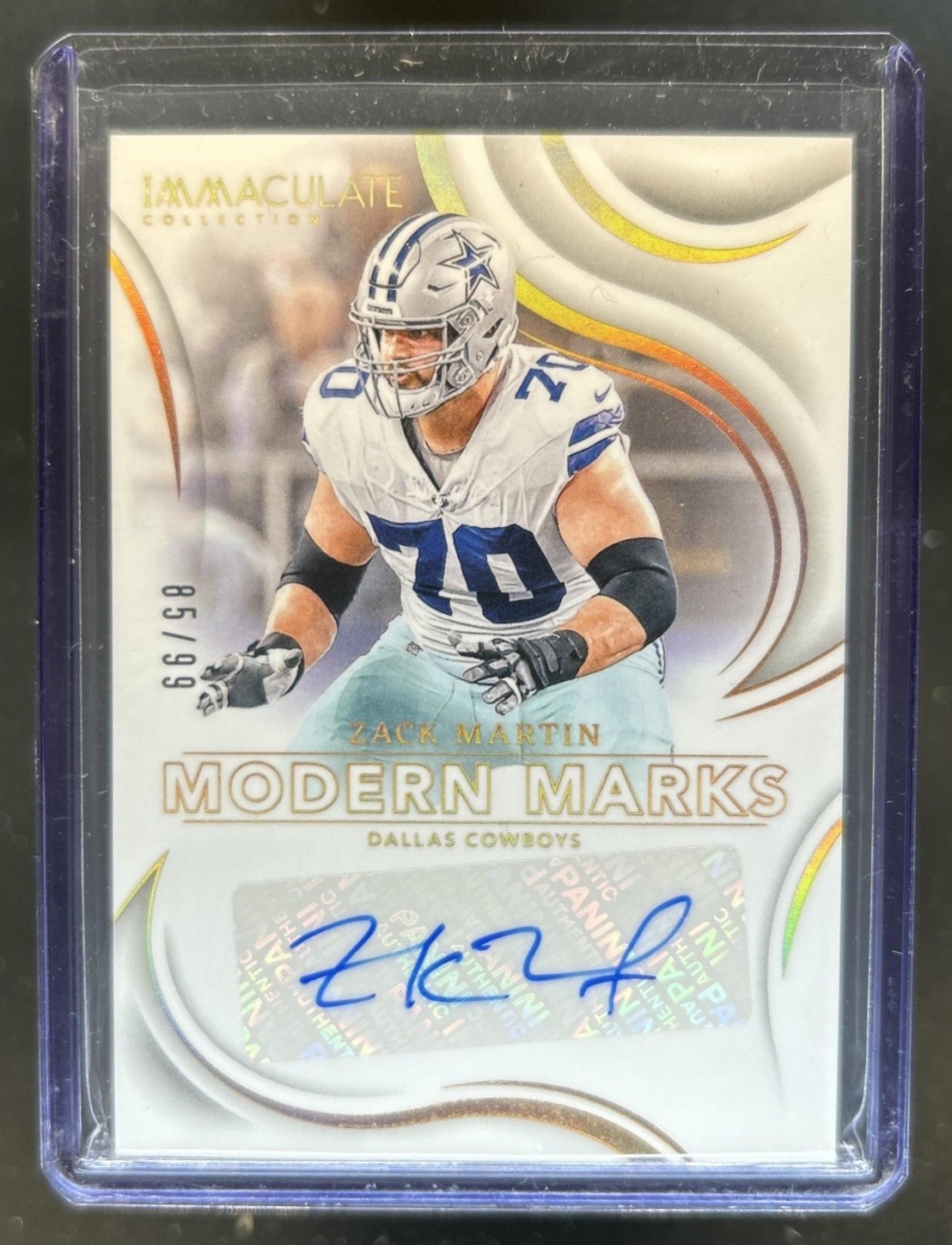 2024 Panini Immaculate Zack Martin Modern Marks Auto Autograph #/99 Cowboys