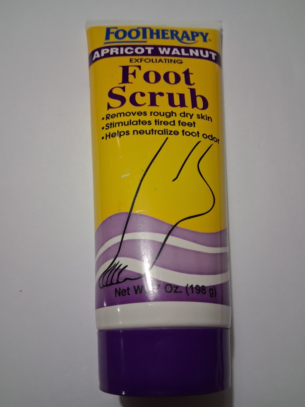 Footherapy Apricot Walnut Exfoliating Foot Scrub Rough Dry Skin Scales