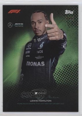 2022 Topps F1 Lights Out On Demand History Makers Green /49 Lewis Hamilton 09j5