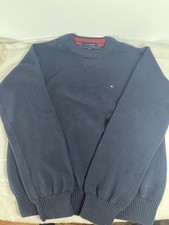 Tommy Hilfiger - Men's Signature Solid Crewneck Sweater, Navy 100 Cotton M