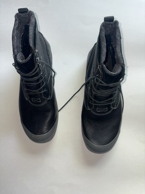 Clarks Milwright Rise Black Tumbled Leather Mens Size 12 M