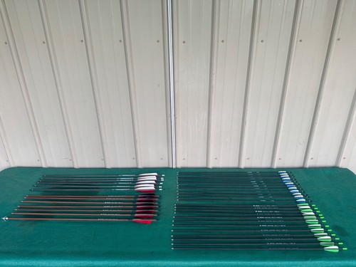 Lot of 37 Archery Arrows Carbon Target Hunting Musen Fleetwwod Mak Compound Bow