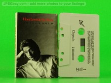 HUEY LEWIS AND THE NEWS SMALL WORLD 132 10 Track Audio Cassette CHRYSALIS