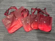 Lululemon Red Small &  XL Holiday Edition Reusable Shopping Bags Set of 4