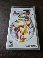 Street Fighter Alpha 3 Max Sony PSP Capcom WORKING