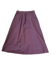 VTG 70s Vintage Sweet Stuff Purple Cotton Boho Long Skirt Waist 25 Has Pockets