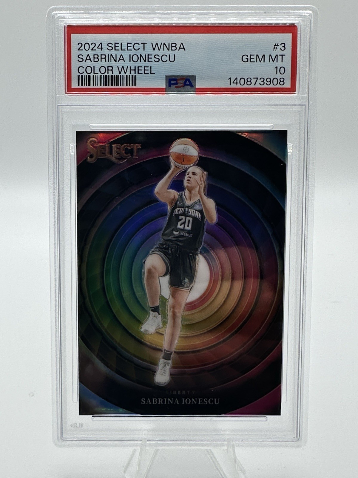 2024 WNBA Panini Select - Color Wheel Sabrina Ionescu #3 PSA 10 view 1
